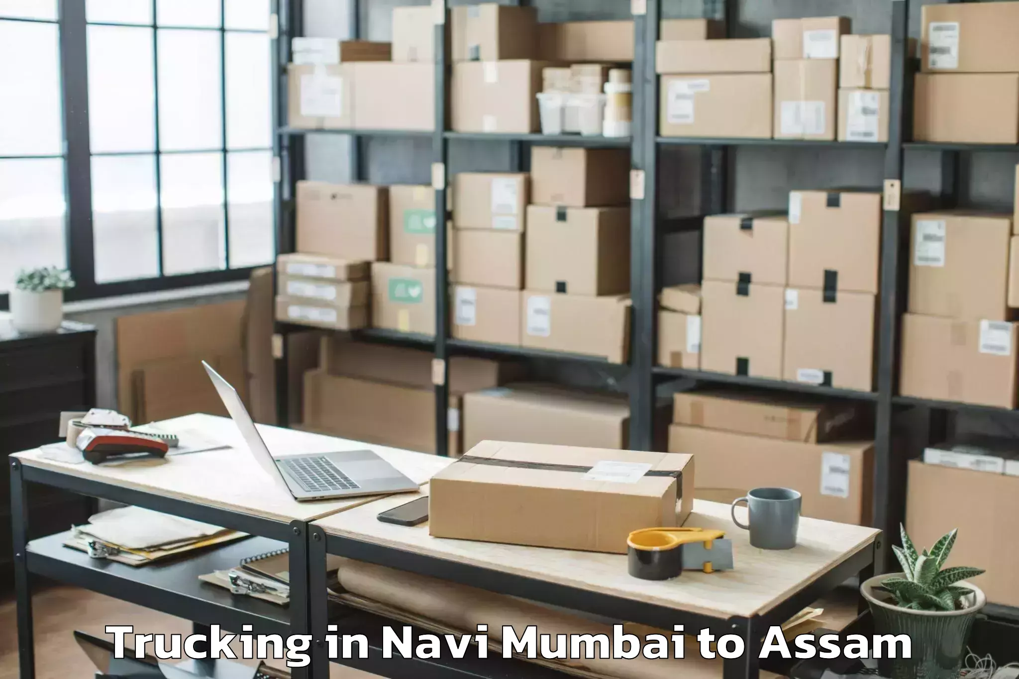 Leading Navi Mumbai to Nazira Trucking Provider